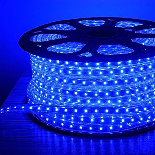 Image of Moonlight 3014 SMD LED Strip Rope Light, Waterproof Decorative led Light with Adapter. (Blue)-2 Meter