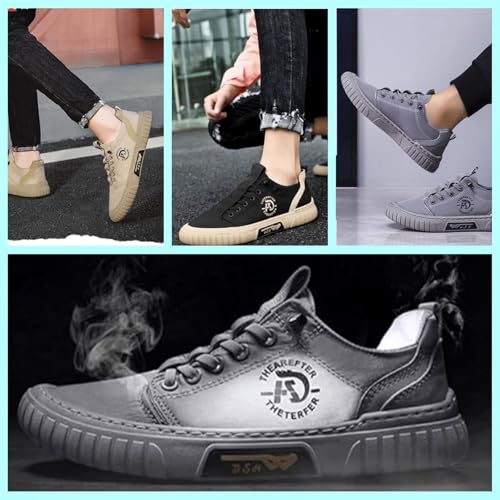 Summer Casual Outdoor Low-top Men's Canvas Slip-on Breathable Non-Slip Lightweight and Comfortable Travel Oxford Skateboard Shoes Sports Jogging Shoes4