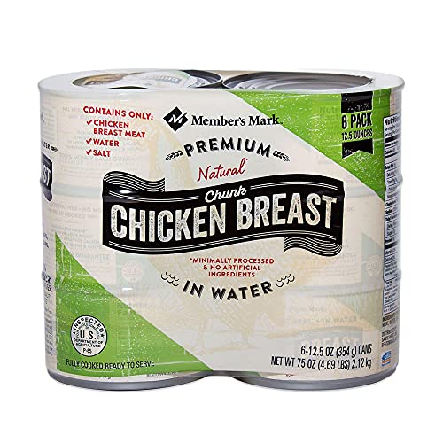 2 Set Concord Import Member S Mark Premium Chunk Chicken Breast (12.5 Oz, 6 Ct.) Wholesale, Cheap, Discount, Bulk (1 - Pack), 900103