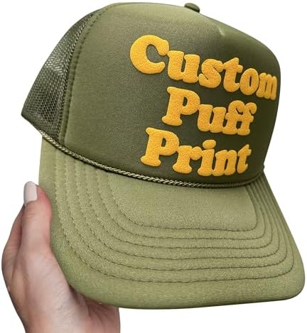 Personalized Foam Trucker Hat Custom Foam Trucker Caps Custom Puff Print Trucker Hat