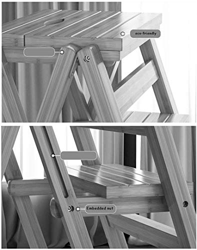 Taburete de Escalada DASHADAO de 4 peldaños plegable y ancho 6