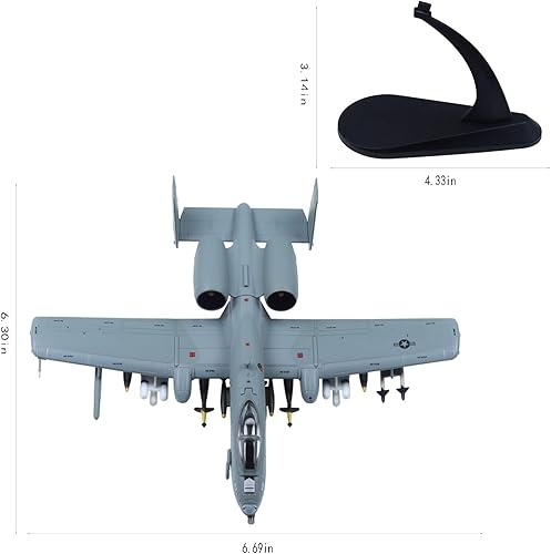 Miniatura 9 de Udnorbay 1100 A-10 Thunderbolt II Warthog Attack Avión Metal Fighter Modelo militar