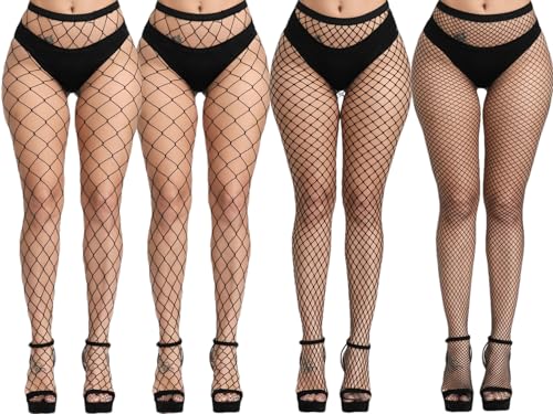 Image of Fishnet Stockings for Women's High Waist Fishnet Tights Pantyhose