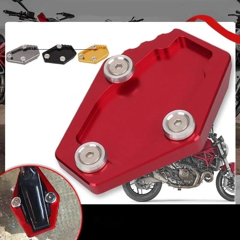 Extension support latéral pied béquille moto Monster 950 937 coussin or - 3