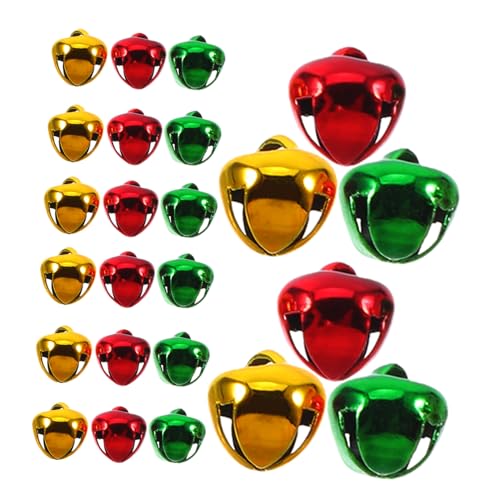 LALAFINA 24pcs -Opening Bell Bells Holiday Bells Decor Bell Jewelry Making Supplies Metal Hanging Bells Unique Bell Pendant Metal Bells for Crafts Table Bell Craft Bell