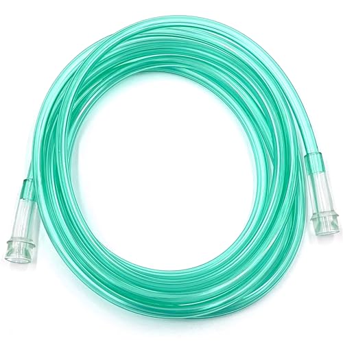 Image of ResOne 7Ft Oxygen Supply Tubing, Crush Resistant, Standard Connectors for Nasal Cannulas, Cannula Nasal Tubing, Oxygen Concentrator - Green