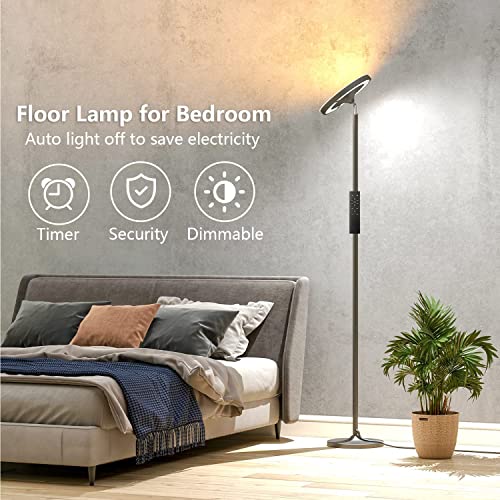 Keepsmile 36W RGB LED Floor Lamp with Remote App Control - Dimmable Dual-Sided Light for Living Room, Bedroom, and Office