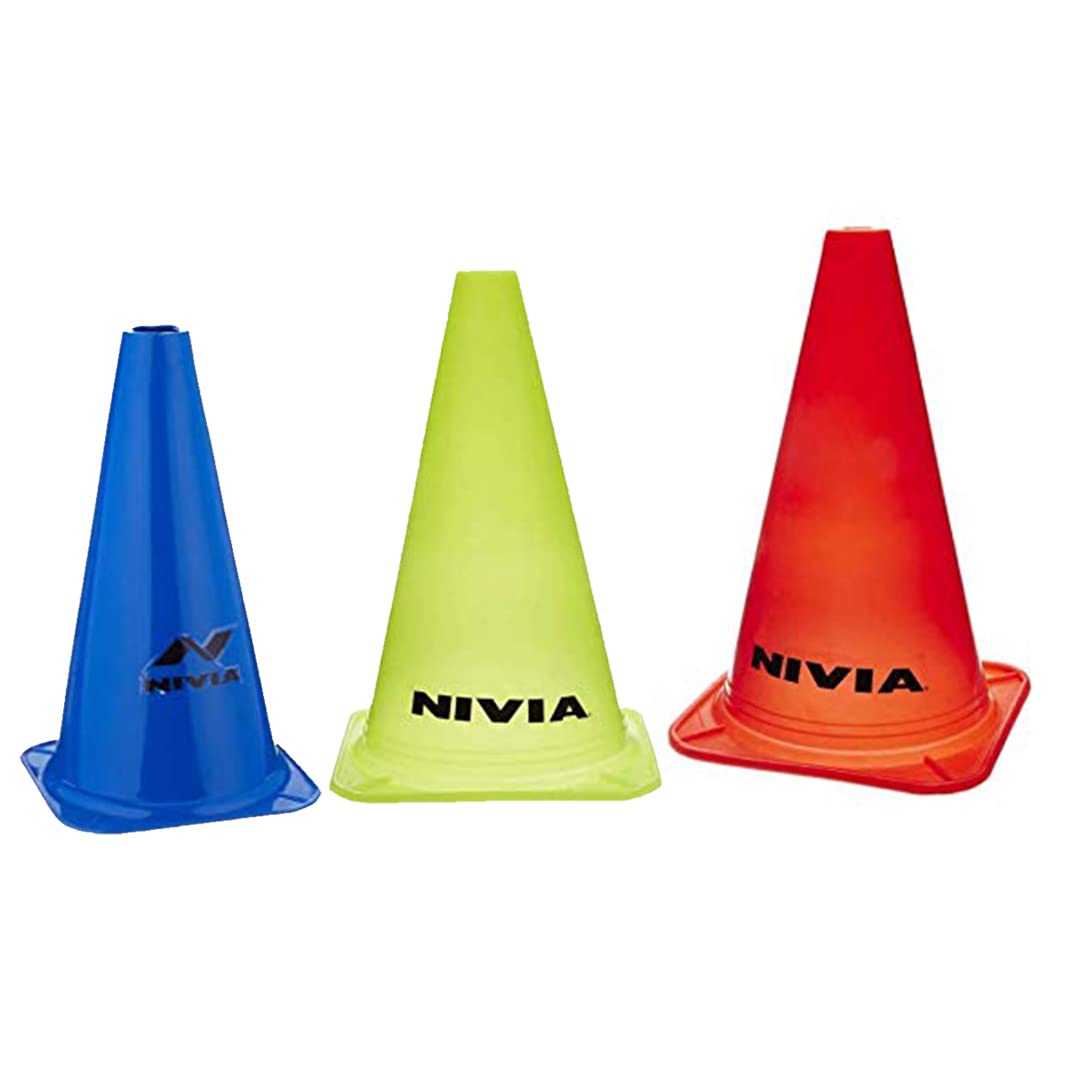 Nivia (NIVI1) 556 Plastic Marking Cones 9" (6 Pcs) (Multicolor) (B07SX92PG4) Amazon Price History, Amazon Price Tracker