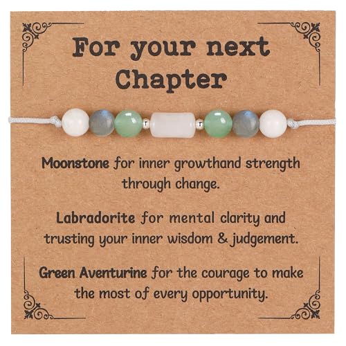 Natural Healing Crystal Bracelet for Your Next Chapter Triple Protection Evil Eye Bracelet Jewelry Gifts for Women Men Coworkers Friends Besties