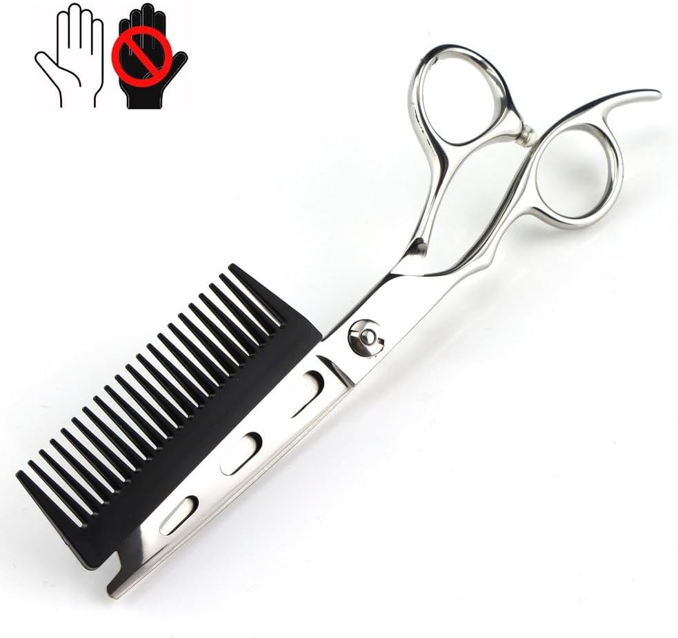 Hair Cutting Scissors 6 Inch Professional JP440c Steel Left Handed 2 In 1 Cut With Comb Haircut Barber Shears Hairdresser
