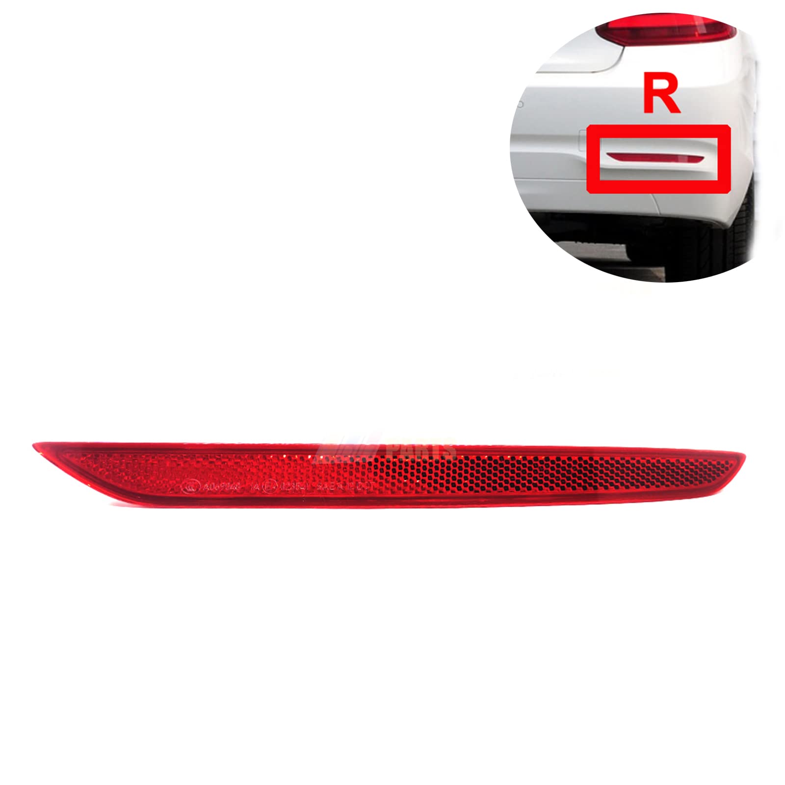 Trimla Rear Reflector for 14-21 BMW 2 series F22 Coupe F23 