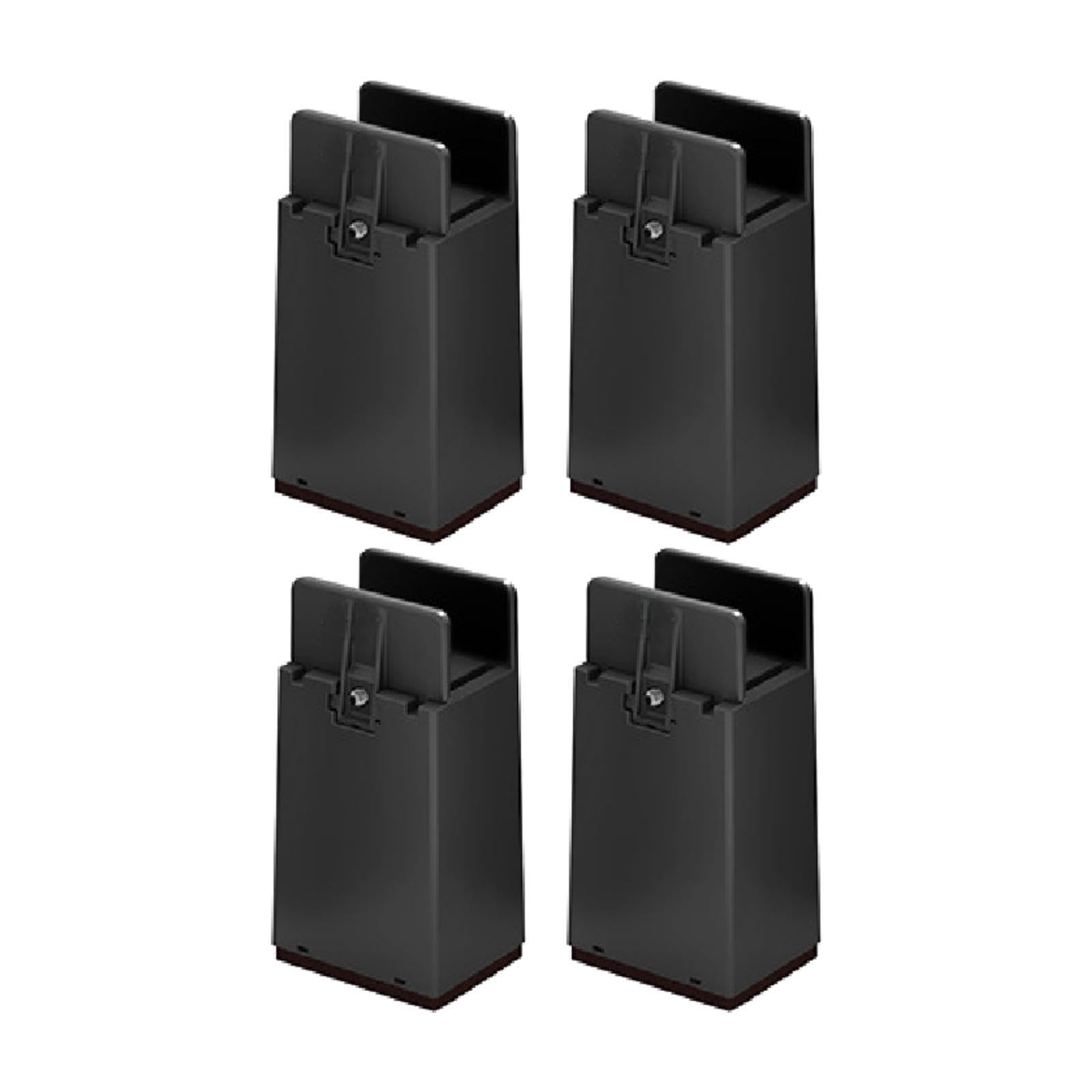 Urijx™ 4Pcs Bed Risers Fit Furniture Thickness 0.39-1.45Inch for Couch Office Chair Black Plate Clamp Home & Garden | Furniture | Beds & Mattresses | Bed & Waterbed Accessories-image-13