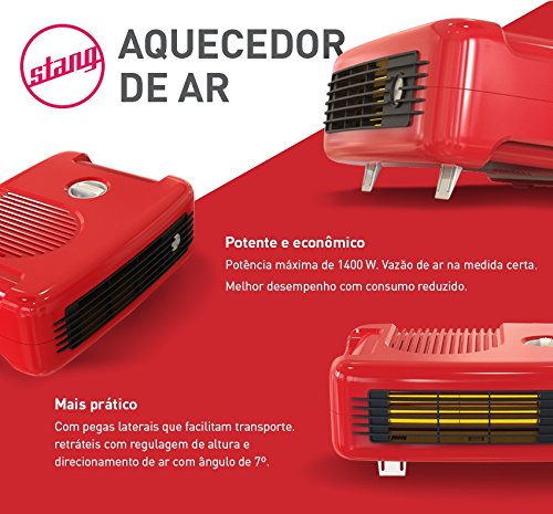 Aquecedor de Ar, 3964-1297, Vermelho, Stang