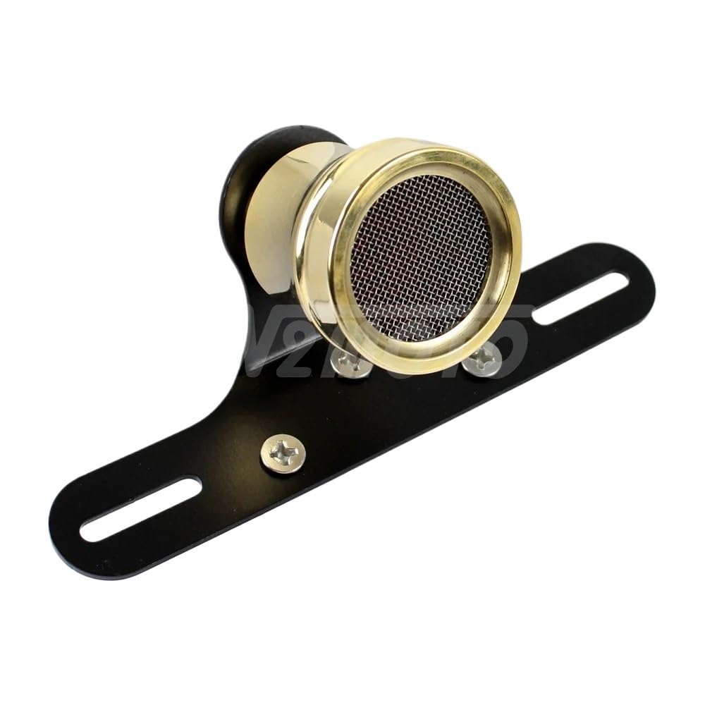 Fanale Posteriore Moto Stop Luce Motocicletta In Ottone Per Fanale Posteriore A LED Personalizzato Per Cafe Per Scrambler Griglia A Maglie Lampada Stop Freno Con Luce Targa