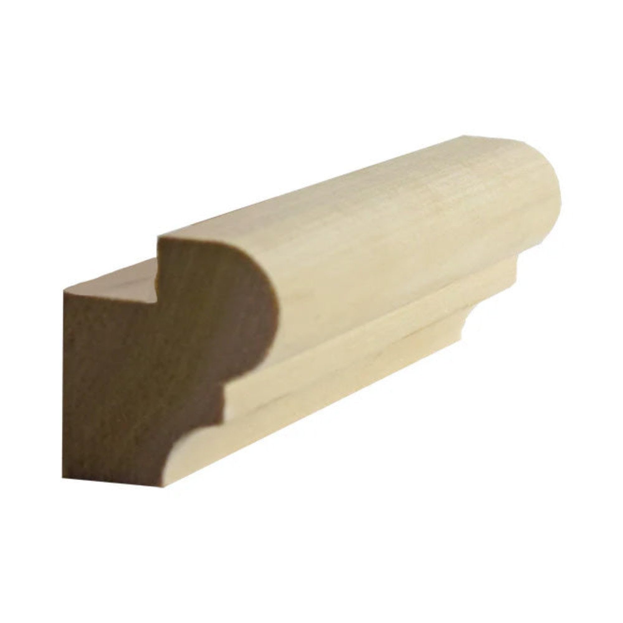 EWLR15 Kitchen Cabinet Light Rail 1-3/8" x 1-3/8" Trim. Unfinished, Red Oak, 42"