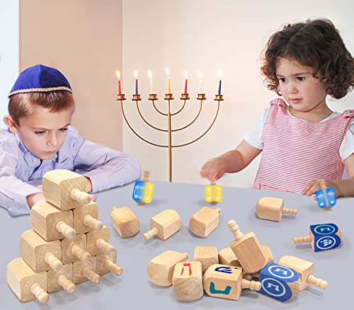 AMENON-24-Pack-Hanukkah-Wooden-Dreidel-3-Inch-Blank-Natural-Wooden-Chanukah-Dreidel-DIY-Project-Painted-for-Hanukkah-Party-Games-Hanukkah-Decorations