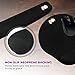 4pc Premium Wrist Rests for Keyboard and Mouse Pad Set - Memory Foam Cushion, Black - Ergonomic Wrists Hand Arm Rest Support for Laptop Computer Desk and Gaming - Carpal Tunnel Syndrome Relief