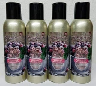 Smoke Odor Exterminator 7 oz Large Spray Sugared Cranberry, Set of Four