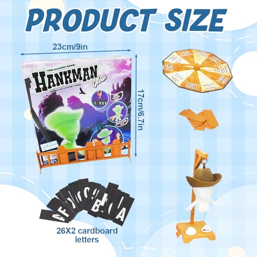 NAVESO Hangman Spiel, Hangman Magnetic Word Game, Hang-Man Magnetic Game, Wortspiele, Buchstaben Spiel, 2025 New Hitster Sp-iel, Familienspiele, Fun Guessing The Word Board Games for 8+