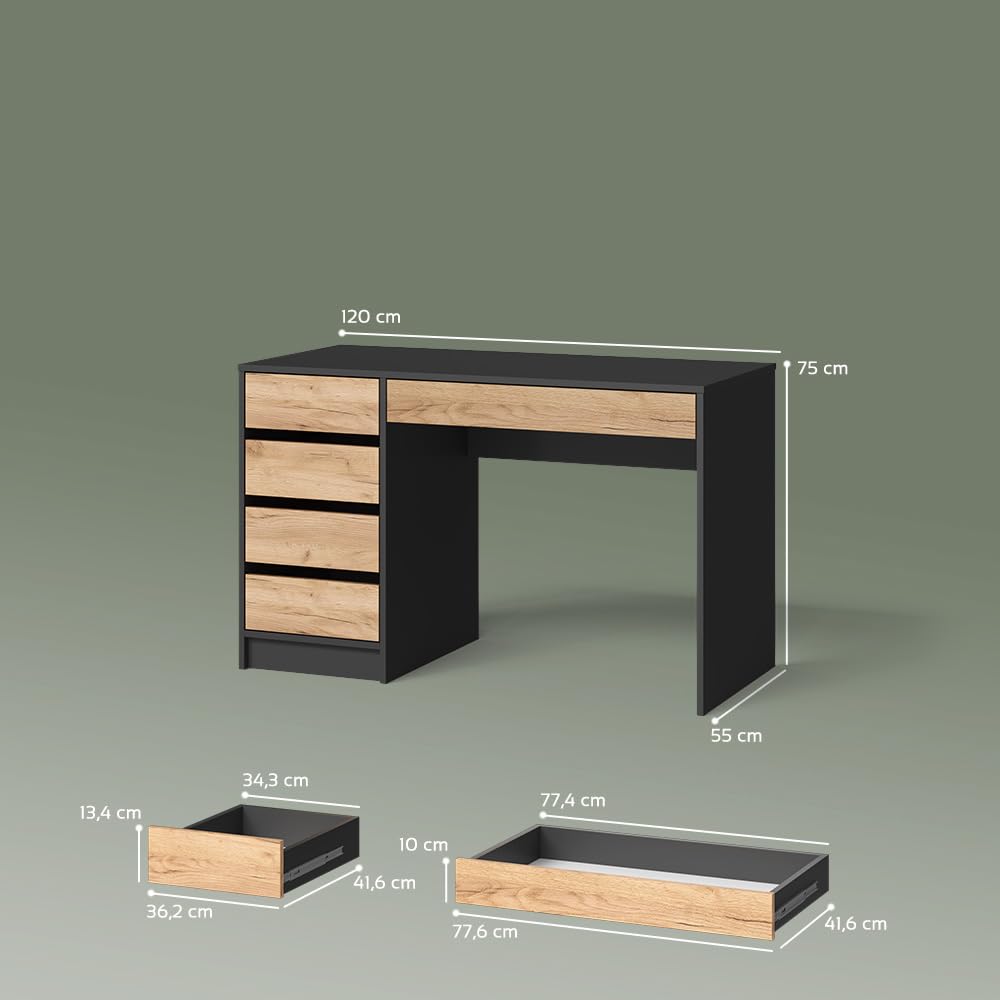 Livinity Toeletta Imola, Antracite/Rovere dorato,