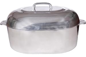 Cajun Cookware Gumbo Pot: Premium Aluminum Roaster Pan for Savory Stews and Soups