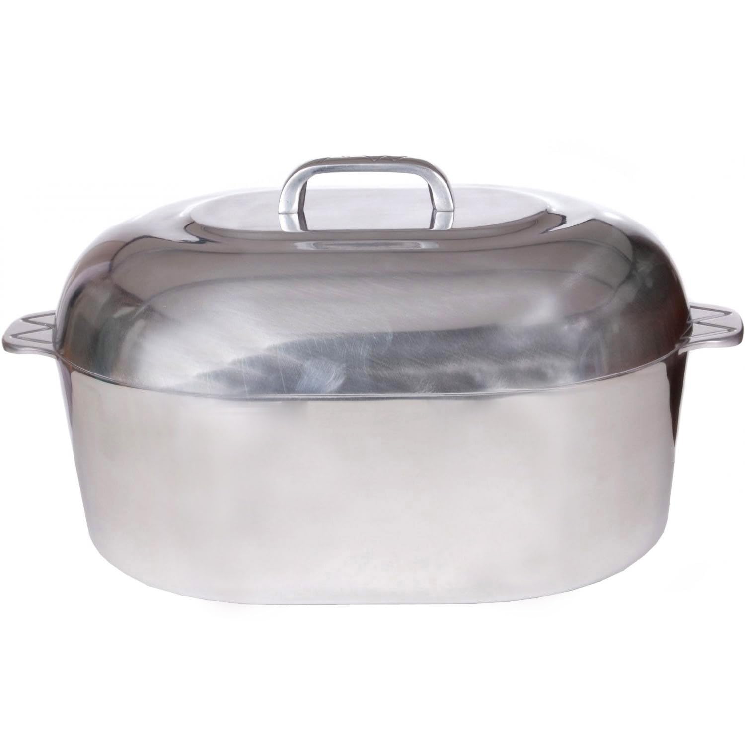 15 Inch Aluminum Oval Roaster - McWare by Cajun Classic Cookware