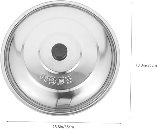 Miniatura 2 de Recipientes pequeños de vidrio con tapa universal Tapa de tapa para ollas, tapa de acero inoxidable, se adapta a todas las ollas, sarteneswoks de 8
