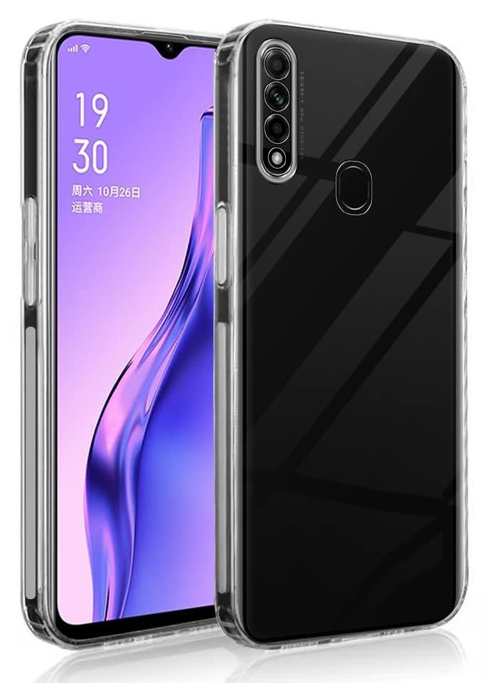 Image of COVERBLACK Soft Rubber Back Cover Compatible Model for Samsung A8s - Transparent