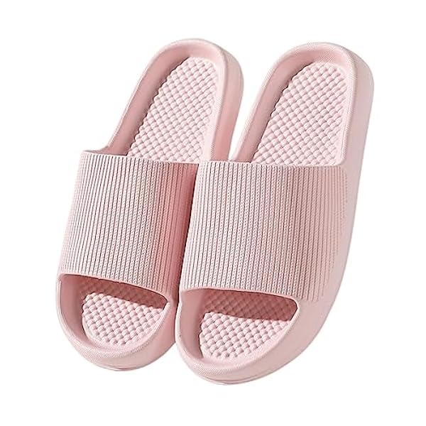 NOGRAX Tofflor sommartofflor plattformsskor för kvinnor strandsandaler kvinnor tofflor mjuka sulor inomhus män tysta halkfria hushåll flip flops