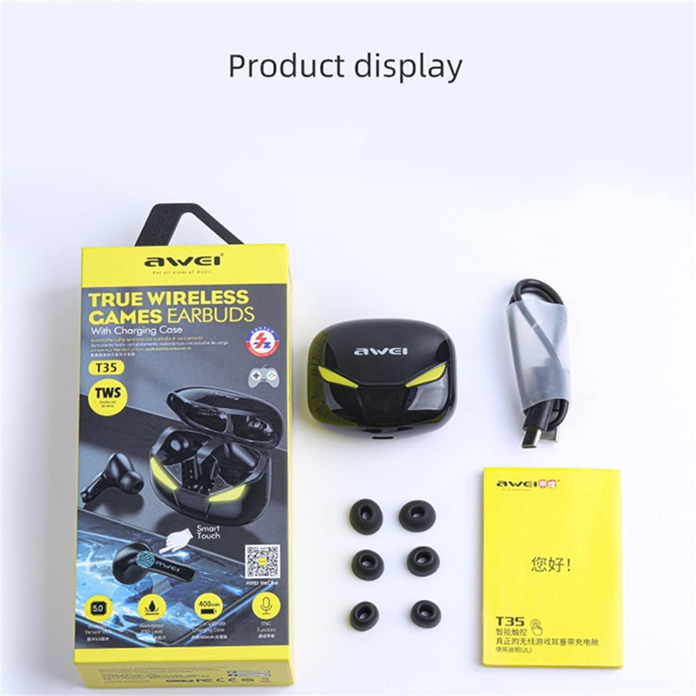 Auriculares ConduccióN ÓSea Auriculares inalámbricos, auriculares envolventes for juegos, auriculares Bluetooth con sonido claro, auriculares Bluetooth 5.0 a prueba de agua IPX5, for el trabajo, depor