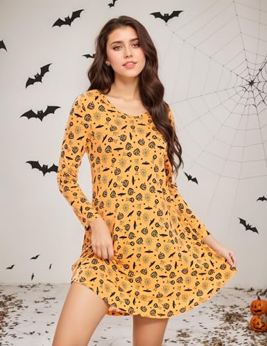 Image of GYS Womens Bamboo Viscose Nightgown Super Soft Lightweight Night Shirts for Sleeping