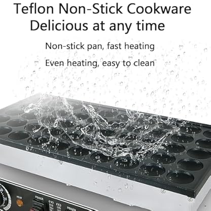 Kommerzieller Waffel Pfannkuchen Bäcker, Muffin Maschine, Antihaft Eisen Pfannkuchen Bäcker Mit Timer Und Intelligentes Bedienfeld, Schnelle Thermostatische Heizung Für Bäckerei Freizeit Snack Bar – Bild 4