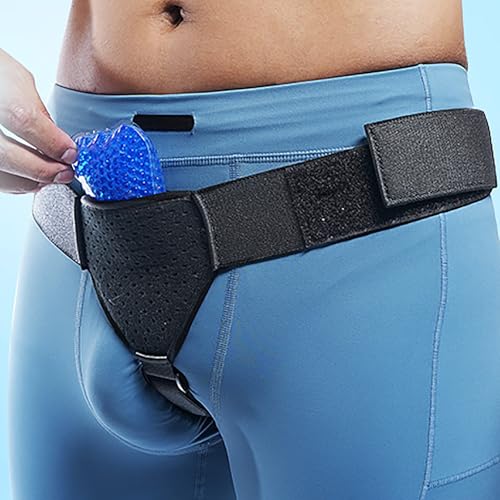 Faja para Hernia Masculina Ajustable con Compresa Fría/Caliente miniatura 1
