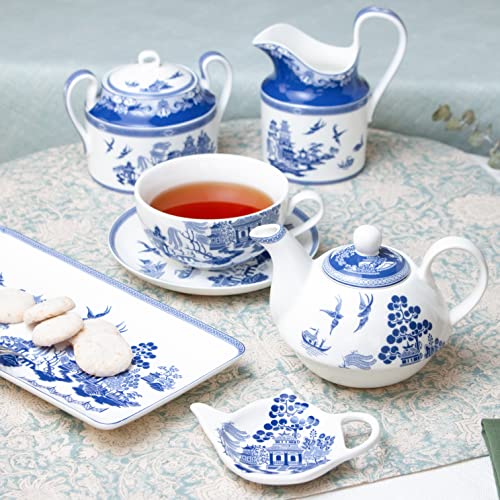 Grace Teaware Porcelain 4-Piece Tea For One (Blue Willow) #TOP2