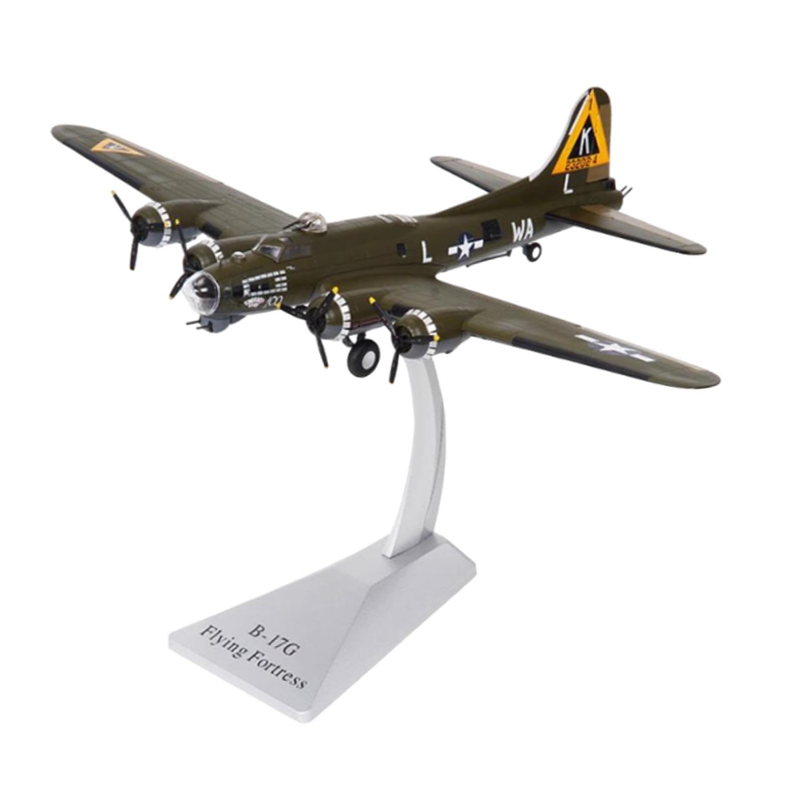 harayaa 1/200 B17 Flugzeug Druckguss Modell Hubschrauber Simulation Retro Flugzeug für Wohnzimmer