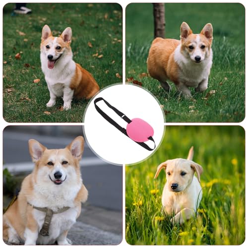 Happyyami Augenklappe Für Hunde Verstellbare Weiche Augenabdeckung Nach Op Schutz Vor Schmutz Und Wind Leicht Zu Reinigen Für Verschiedene Hunderassen