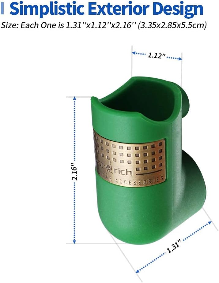 Cigar Holder Ashtray - Max 61 Gauge - Portable Magnetic Cigar Rest in Set of 4 Colors, Fits Household, Car, Golf and Travel