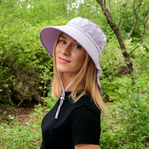 Image of JAN & JUL Water Resistant Sun Hat with UV Protection and Neck Flap for Men and Women