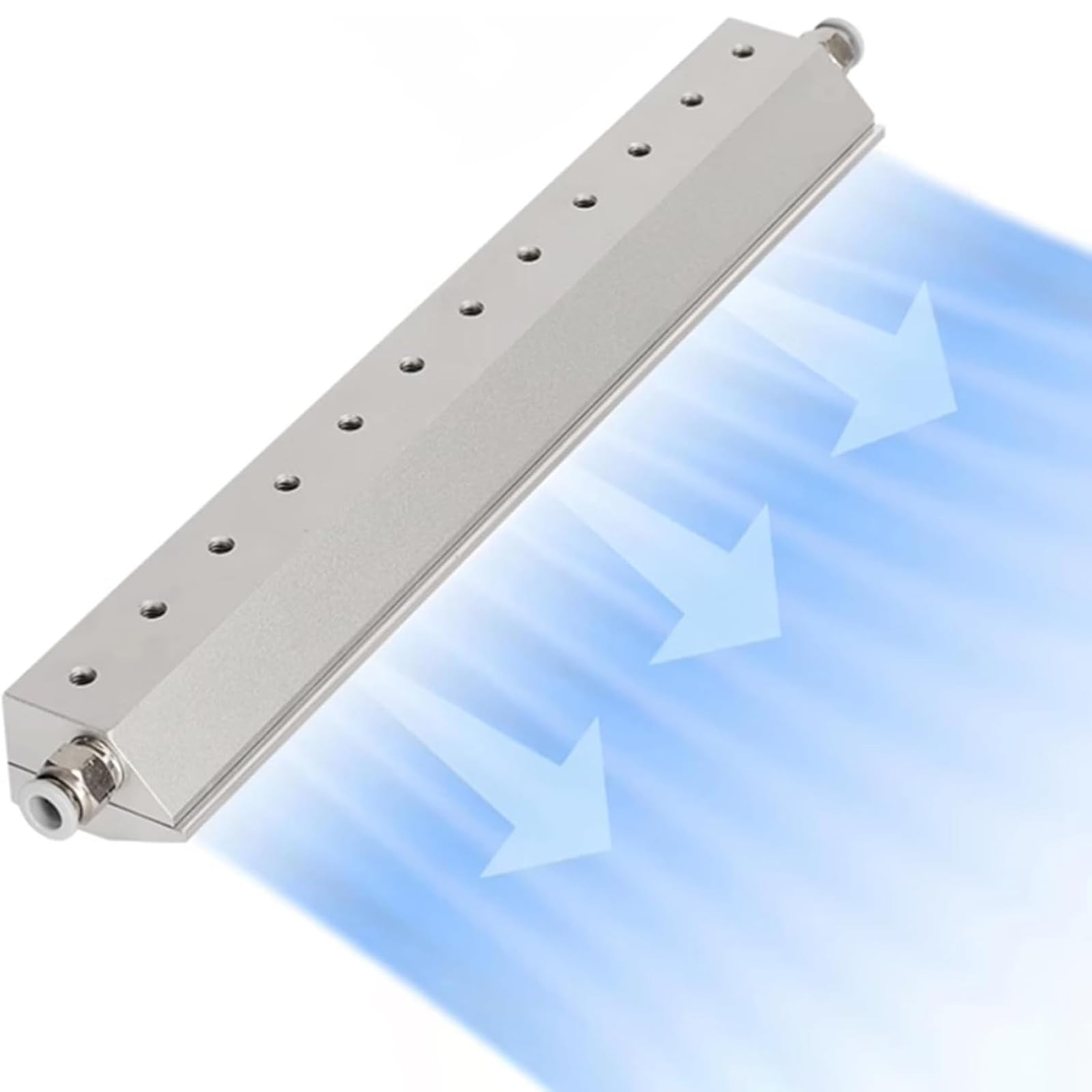 Soplador de cuchillos de aire industrial, acero inoxidable, rosca de 1/4 pulgadas, espacio de 0.05 mm, para eliminación de agua, eliminación de polvo, aislamiento de cortina de viento