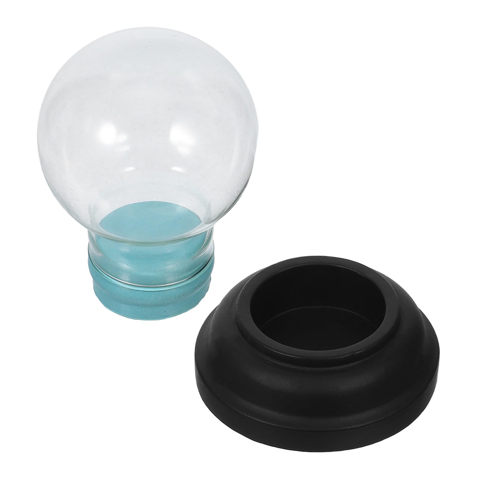 TOYANDONA 5 Piezas Cúpula de Bola de Nieve Navideña de Vidrio 3 Pulgadas | Tapa de Rosca, Diseño Reutilizable y Fácil de Limpiar, para Manualidades DIY y Decoración de Navidad