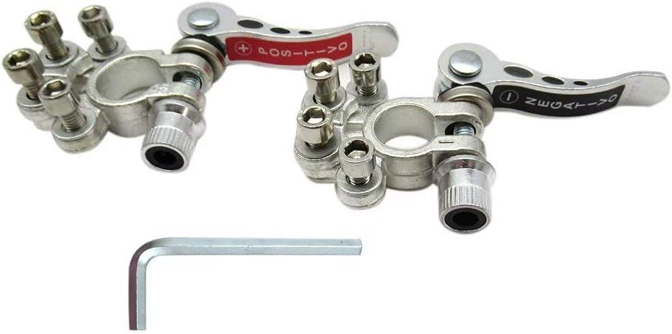 2x Battery Terminal Connector Clamp Quick Release/Adjust Disconnect new-tool
