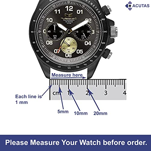 Image of ACUTAS Silicone 22mm Sports Band Soft Silicone Strap for Fossil Gen 5 | Fossil Gen 5E | Fossil Gen 6 44mm (Black)