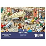 Madrid Terrace al Tapas Time Puzzle De Madera Impermeable Puzzles De 1000 Piezas para Adultos Imposible Rompecabezas Juegos Educativos