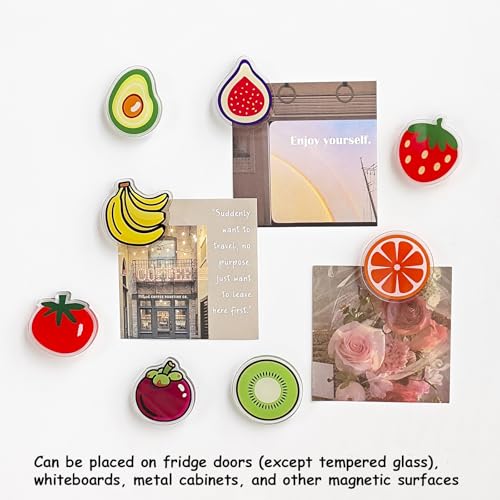 Set de 9 Imanes Decorativos para Refrigerador Frutas 1.55 pulg miniatura 6