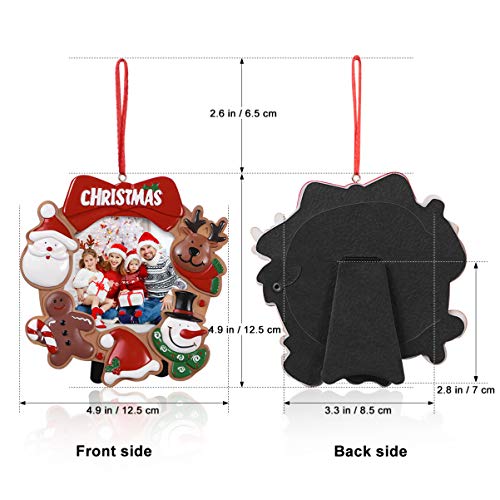 Toyvian Weihnachten Foto Rahmen Verzierung,Bild Rahmen Weihnachten Baum Party Familie Bild Andenken Weihnachten Dekor – Bild 4