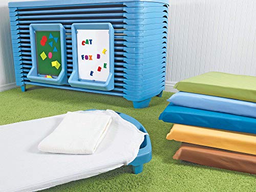 Image of Angeles Sleeping Cot Daycare Essentials, Ocean Blue, Standard, Set of 4