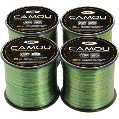 My-Fishing-World Karpfen Angelschnur Camouflage Großspule 0,25,-0,33mm / 4,5-8,2kg / 10-18LB / 1070-1870 0Premiumschnur…