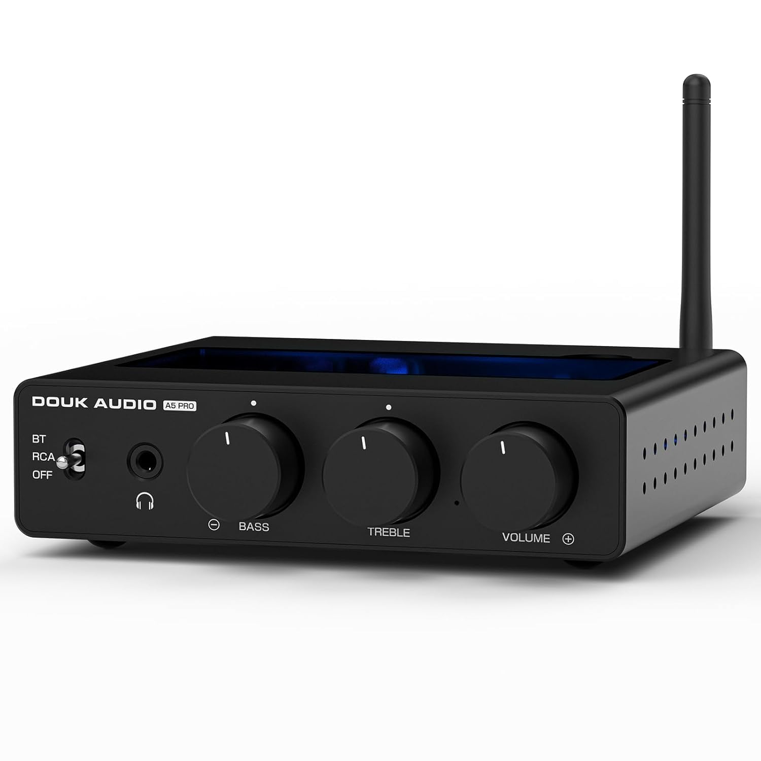 DoukAudio A5PRO - Amplificatore stereo HiFi con TPA3255, 300 W × 2, classe D PFFB, uscita cuffie per home theater, desktop, altoparlanti da scaffale (versione 48 V)