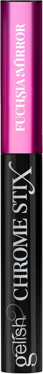 Chrome Stix Metallic Nail Art Powder At-Home Use Fuchsia Mirror 0.5g