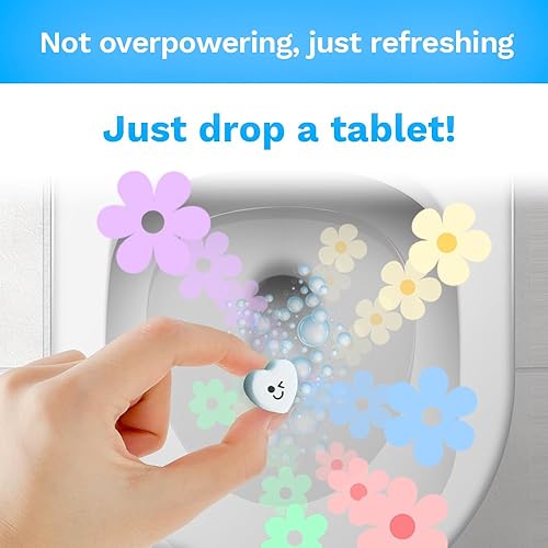 Miniatura 4 de Ambientadores efervescentes de baño  Elegante fragancia de lavanda Ylang-ylang  Tabletas desodorizantes de inodoro, ambientadores para baño,